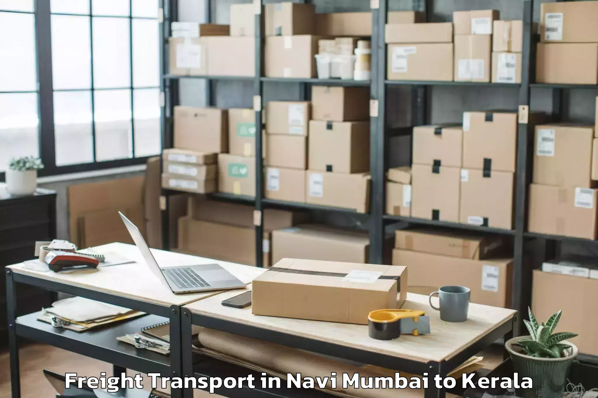 Professional Navi Mumbai to Vadakkencherry Freight Transport